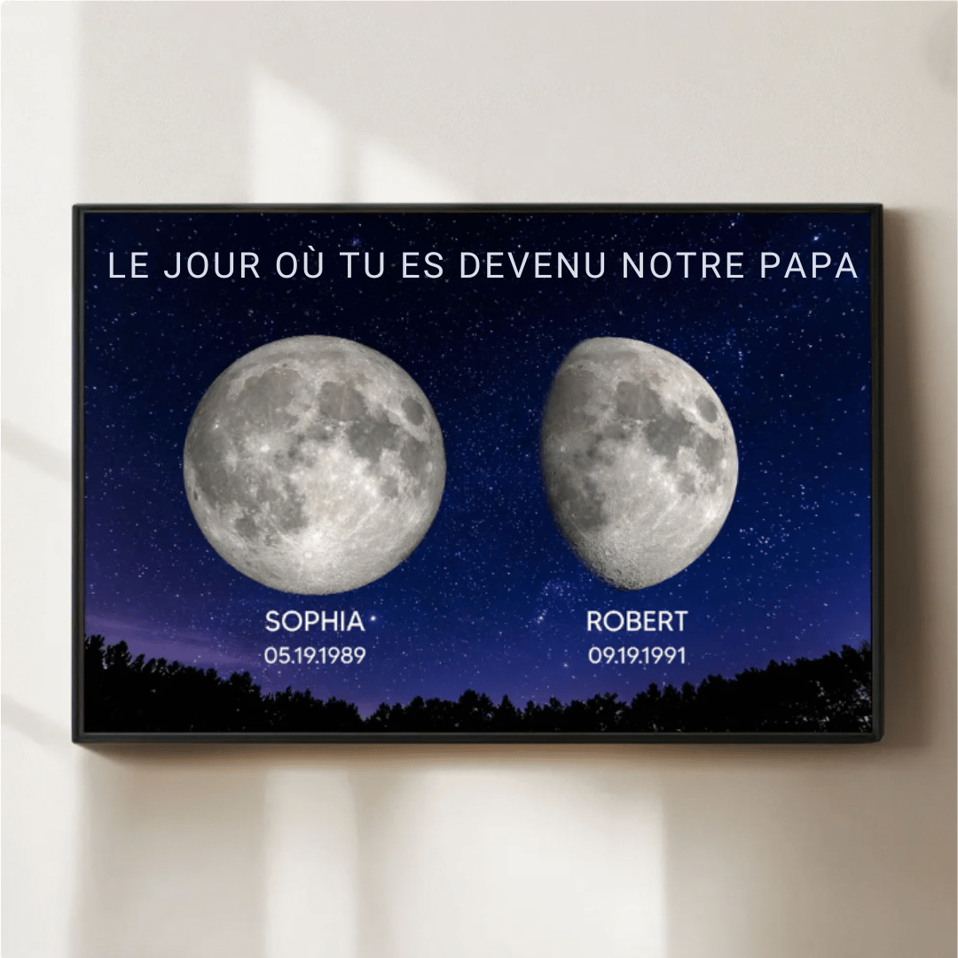 Tableau personnalisé – Cadeau pour la fête des Pères