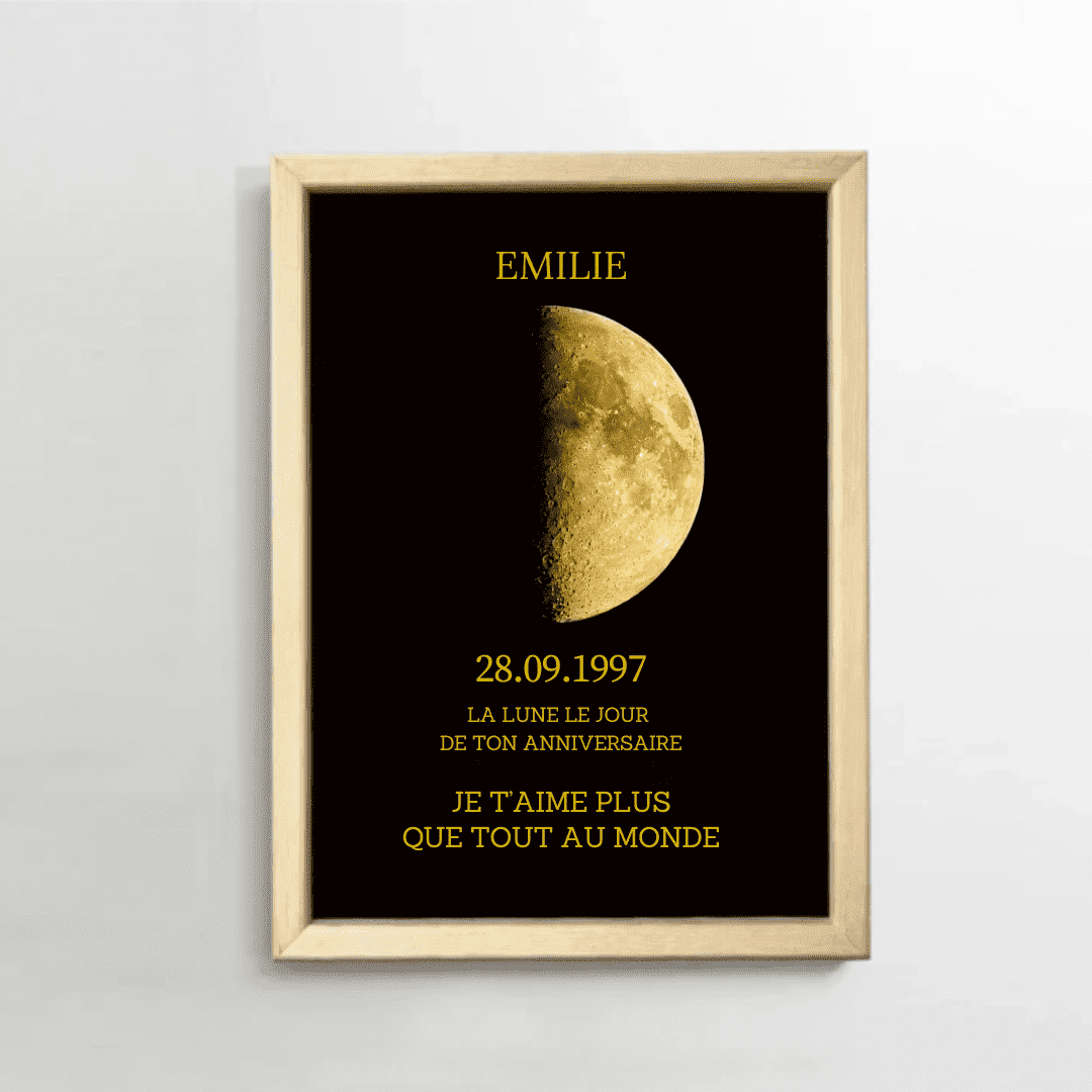 Tableau Personnalisé sur mesure, phase Lunaire