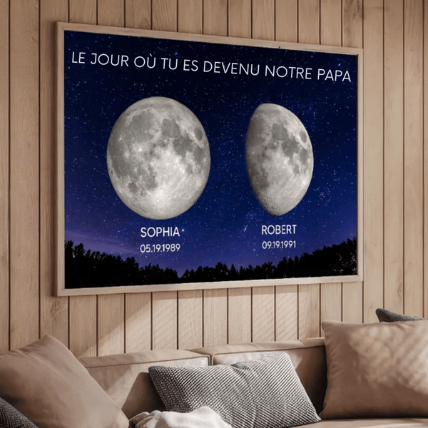 Tableau personnalisé – Cadeau pour la fête des Pères