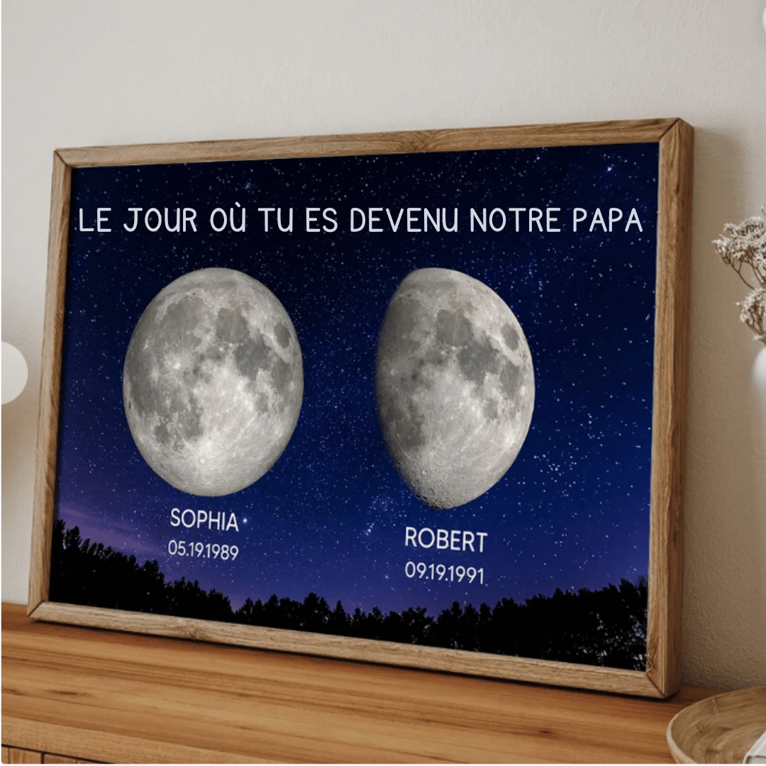 Tableau personnalisé – Cadeau pour la fête des Pères