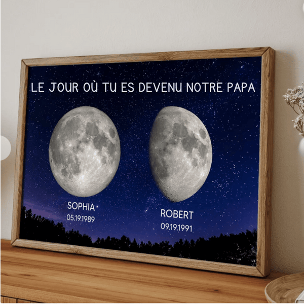 Tableau personnalisé – Cadeau pour la fête des Pères