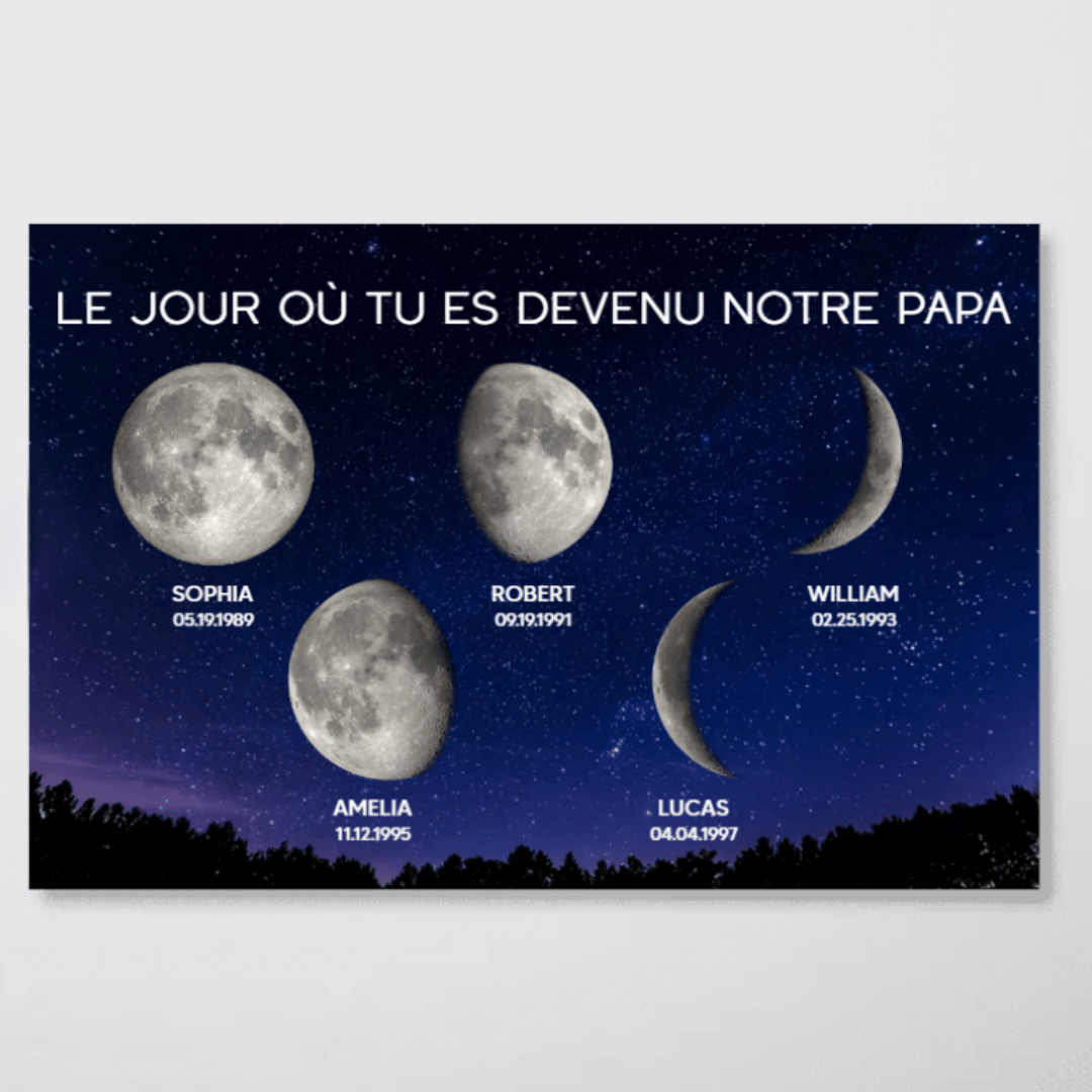 Tableau personnalisé – Cadeau pour la fête des Pères
